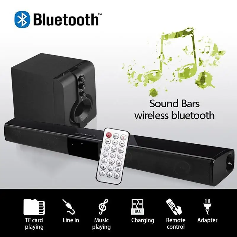 Беспроводная Bluetooth-колонка, Саундбар для телевизора, беспроводная стереоколонка с объемным звучанием для телевизора, семейная колонка с ди...
Беспроводная Bluetooth-колонка, Саундбар для телевизора, беспроводная стереоколонка с объемным звучанием для телевизора, семейная колонка с ди...
