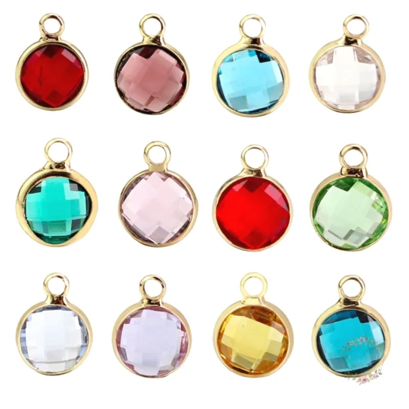 10PCS Copper Birthstone Charms 12 Colors Crystal Rhinestone 8MM Multi Section Birthday Stone Dangle Charm For Women Necklace
10PCS Copper Birthstone Charms 12 Colors Crystal Rhinestone 8MM Multi Section Birthday Stone Dangle Charm For Women Necklace