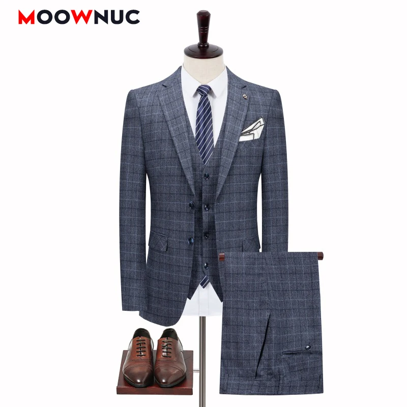 Men's Suits Jacket + Vest + Trousers Three Piece Set 2021 Groom's Clothes High-Quality Blazers Slim Smart Casual Business Coats
Men's Suits Jacket + Vest + Trousers Three Piece Set 2021 Groom's Clothes High-Quality Blazers Slim Smart Casual Business Coats