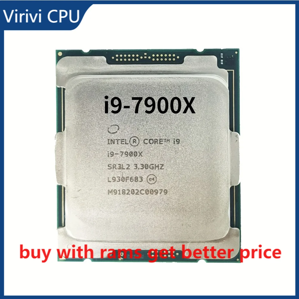 Intel Core i9-7900X i9 7900X Ten-Core Twenty-Thread CPU Processor 140W l3=13.75M X299 motherboard Socket 2066
Intel Core i9-7900X i9 7900X Ten-Core Twenty-Thread CPU Processor 140W l3=13.75M X299 motherboard Socket 2066