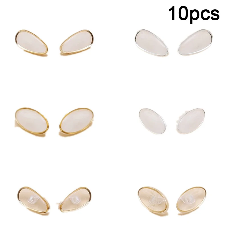 5Pairs Soft Silicone Nose Pad For Glasses White Gold Anti-Slip Nose Pad Sunglasses Support Nose Pad Eyewear Accessories NEW
5Pairs Soft Silicone Nose Pad For Glasses White Gold Anti-Slip Nose Pad Sunglasses Support Nose Pad Eyewear Accessories NEW