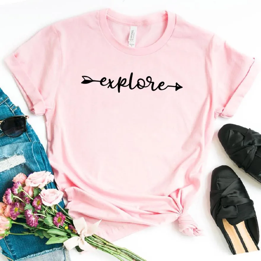 Women T Shirt Explore Arrow Print Tshirt Women Short Sleeve O Neck Loose T-shirt Ladies Summer Causal Tee Shirt Clothes Tops
Women T Shirt Explore Arrow Print Tshirt Women Short Sleeve O Neck Loose T-shirt Ladies Summer Causal Tee Shirt Clothes Tops