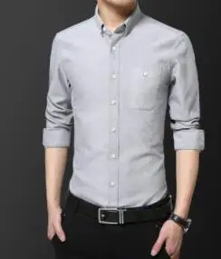 Long sleeved shirt men's shirt autumn winter fashion casual men's shirt slim young men's plain color shirt men's wear DY-248
Long sleeved shirt men's shirt autumn winter fashion casual men's shirt slim young men's plain color shirt men's wear DY-248