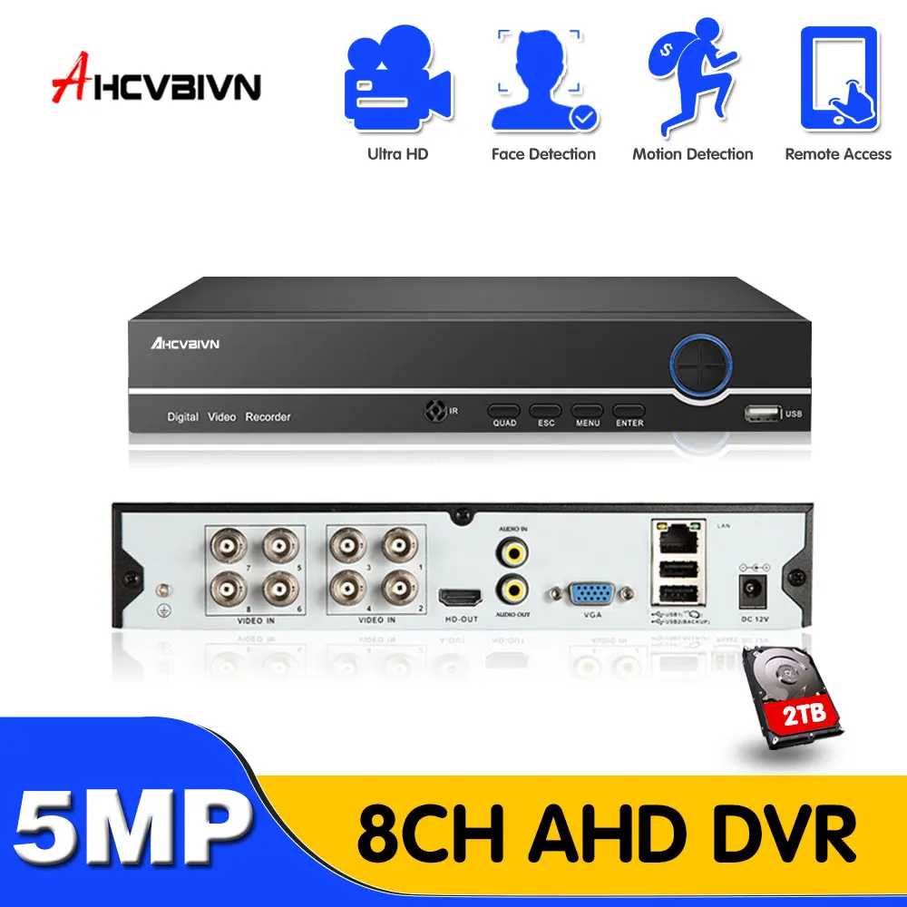 DVR 16CH 8CH 4CH CCTV Recorder For CVBS AHD Analog Camera IP Camera P2P 5MP Video Surveillance DVR Recorder Registrar
DVR 16CH 8CH 4CH CCTV Recorder For CVBS AHD Analog Camera IP Camera P2P 5MP Video Surveillance DVR Recorder Registrar