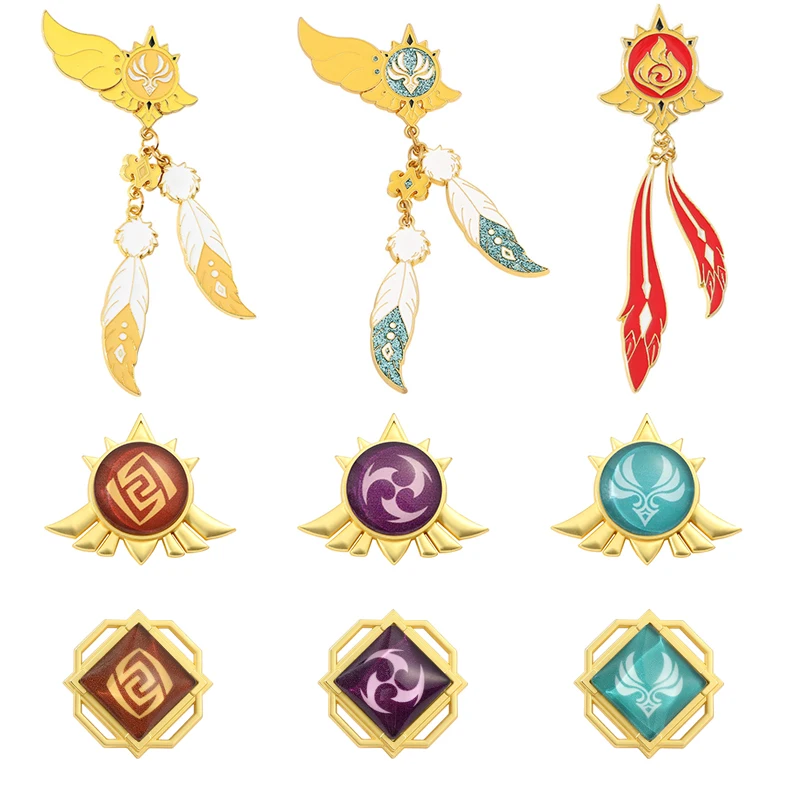Genshin Impact Barbatos Venti Enamel Pin Cosplay Costume Props Metal Badge Pins Alloy Brooch Eye of God Brooches Jewelry Gift
Genshin Impact Barbatos Venti Enamel Pin Cosplay Costume Props Metal Badge Pins Alloy Brooch Eye of God Brooches Jewelry Gift
