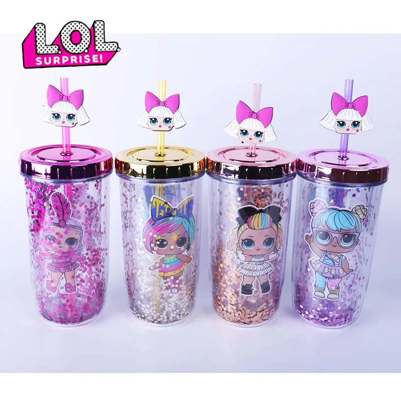 LOL Surprise Doll Mug Sequin Solid Color Double Plastic Water Cup Cartoon Anime Girl Pattern Kettle Cute Bottle Gift 300-400ml
LOL Surprise Doll Mug Sequin Solid Color Double Plastic Water Cup Cartoon Anime Girl Pattern Kettle Cute Bottle Gift 300-400ml