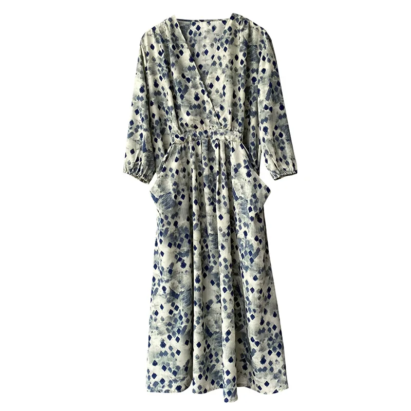 HXJJP 2021 Summer Women Long Floral Printed Dresses Female V-neck Three Quarter Sleeve Bohemian Maxi Dress
HXJJP 2021 Summer Women Long Floral Printed Dresses Female V-neck Three Quarter Sleeve Bohemian Maxi Dress