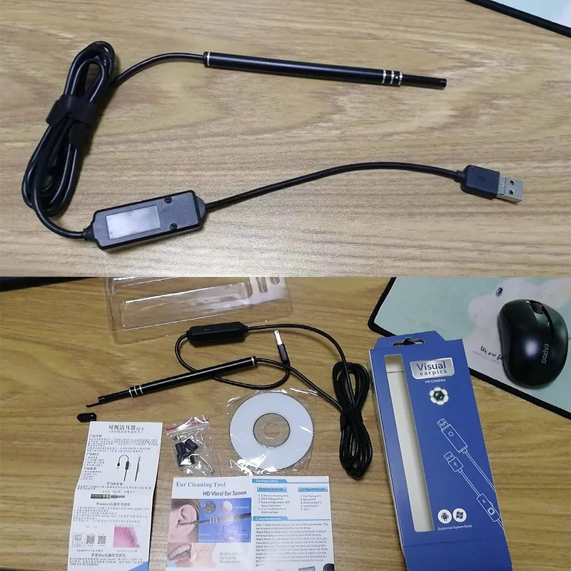 Two-in-one Ear Endoscope 5.5mm High-definition Ear Canal Endoscope Otoscope Visual Ear Pick Endoscope Hose Endoscopes
Two-in-one Ear Endoscope 5.5mm High-definition Ear Canal Endoscope Otoscope Visual Ear Pick Endoscope Hose Endoscopes