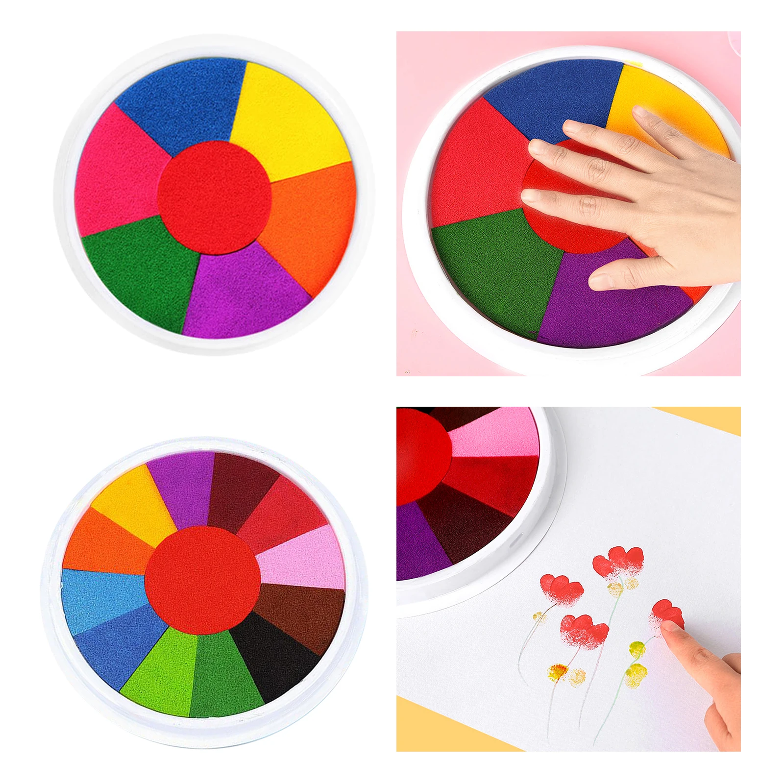DIY Craft Ink Pad Stamp Finger Painting Craft Cardmaking Large Round For Kids Safe Nontoxic Fun Educational toys for Children
DIY Craft Ink Pad Stamp Finger Painting Craft Cardmaking Large Round For Kids Safe Nontoxic Fun Educational toys for Children