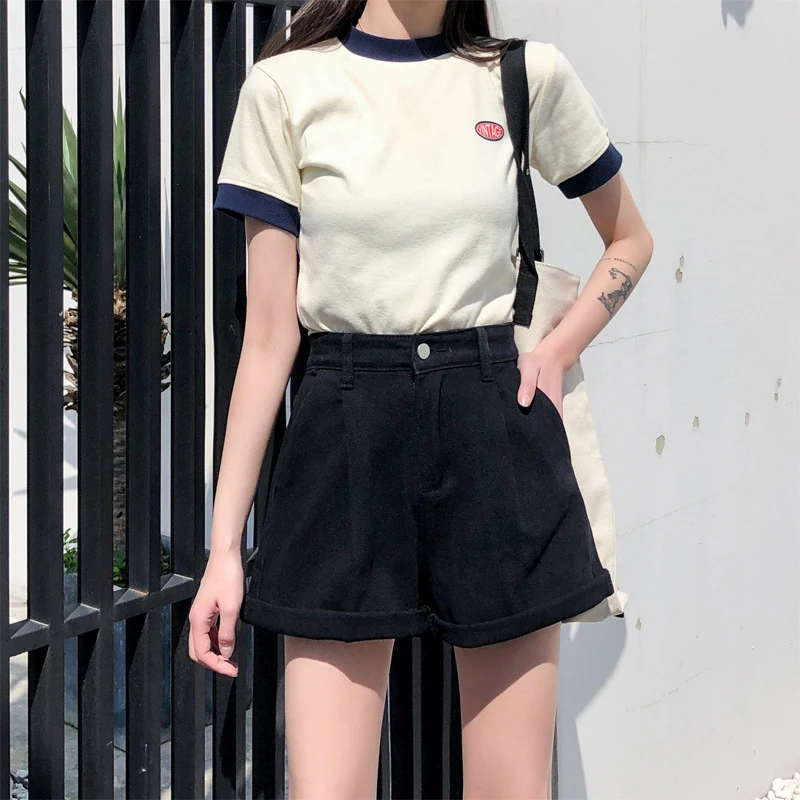 new arrival fashion women korean style denim shorts casual street high waist jeans sexy summer simple wild trend jeans
new arrival fashion women korean style denim shorts casual street high waist jeans sexy summer simple wild trend jeans