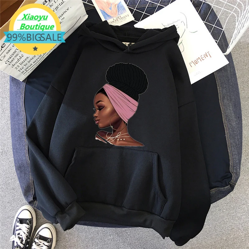 Melanin African Black Girls Hoodies Women Black Girls Magic Sweatshirt Femme Harajuku Jumper Kawaii Winter Clothes Streetwear
Melanin African Black Girls Hoodies Women Black Girls Magic Sweatshirt Femme Harajuku Jumper Kawaii Winter Clothes Streetwear