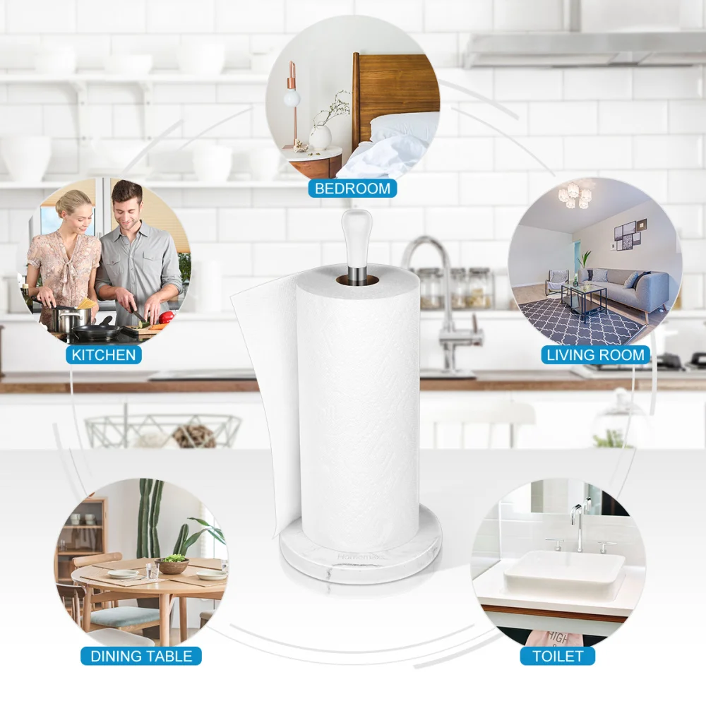 HOMEMAXS Stainless Steel Resin Paper Towel Holder Standing Tissue Rack for Home Kitchen Living Room (Marbling Pattern) 
HOMEMAXS Stainless Steel Resin Paper Towel Holder Standing Tissue Rack for Home Kitchen Living Room (Marbling Pattern)