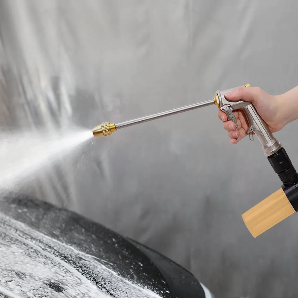 High-Pressure Garden Water Gun Metal Water Spray Gun Car Washer Cleaner Garden Hose Sprinkler Foam Water Gun For The Garden
High-Pressure Garden Water Gun Metal Water Spray Gun Car Washer Cleaner Garden Hose Sprinkler Foam Water Gun For The Garden