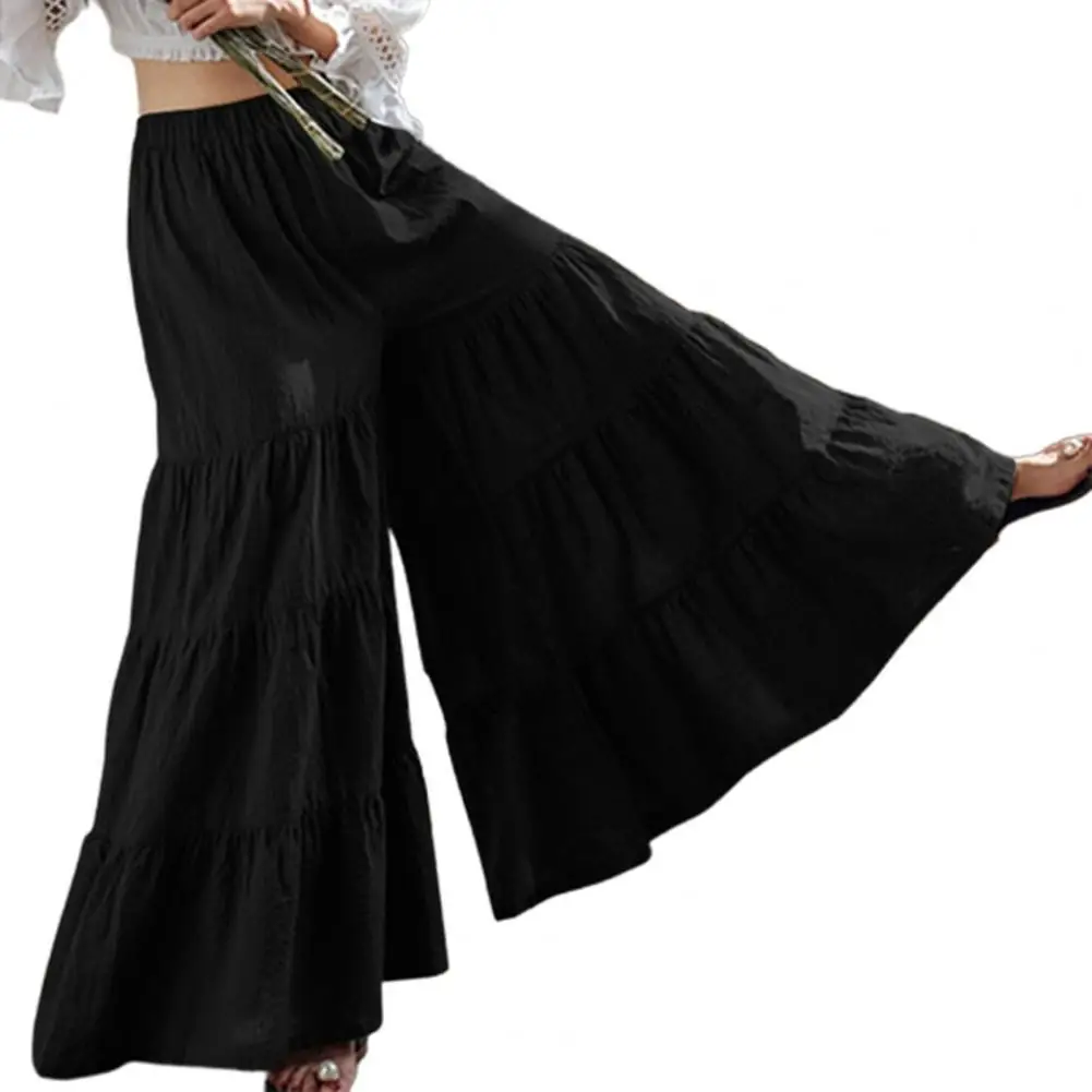 Vintage Pants Skirt Women Ankle Length Solid Color Sliced Craft Female Wide Leg Trousers Layered Skirt Casual Office Lady Pants
Vintage Pants Skirt Women Ankle Length Solid Color Sliced Craft Female Wide Leg Trousers Layered Skirt Casual Office Lady Pants