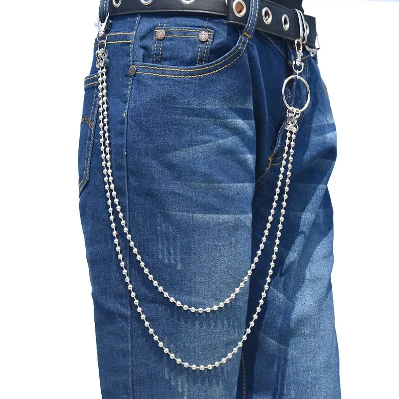 Rock Punk Trousers Pant Jean Keychain Long Metal Wallet Belt Chain Ring Men's HipHop Keyring Jewelry
Rock Punk Trousers Pant Jean Keychain Long Metal Wallet Belt Chain Ring Men's HipHop Keyring Jewelry