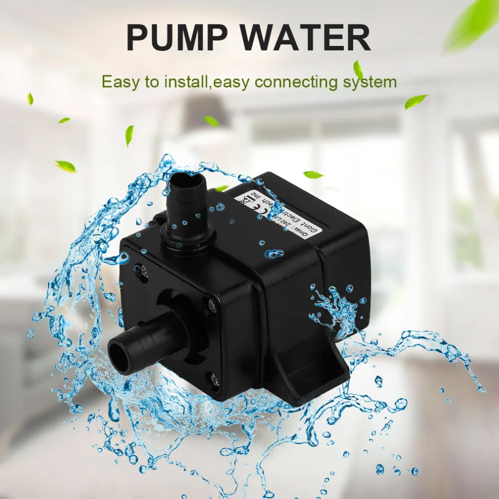 Ultra-quiet DC 12V 4.2W 240L/H Flow Rate Waterproof Brushless Pump Mini Submersible Water Pump Bomba De Agua Pet Water Dispenser
Ultra-quiet DC 12V 4.2W 240L/H Flow Rate Waterproof Brushless Pump Mini Submersible Water Pump Bomba De Agua Pet Water Dispenser