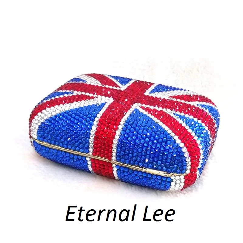 Luxury Designer Handbag Crystal British Flag Clutch Evening Cocktail Purse Bag Bolsos Marca Mujer Lujo Wedding Purses
Luxury Designer Handbag Crystal British Flag Clutch Evening Cocktail Purse Bag Bolsos Marca Mujer Lujo Wedding Purses