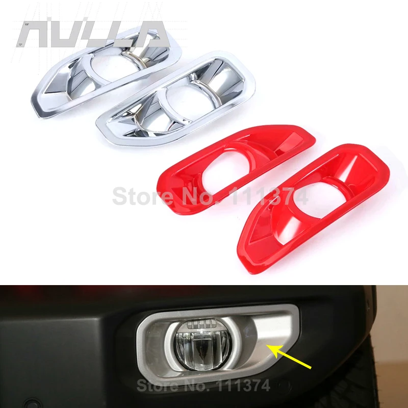 Chrome Car Front Fog Light Foggy Lamp Frame Protect Decor Cover Trim For Jeep Wrangler JL 2018 2019 2020 2021 Car Accessories 
Chrome Car Front Fog Light Foggy Lamp Frame Protect Decor Cover Trim For Jeep Wrangler JL 2018 2019 2020 2021 Car Accessories