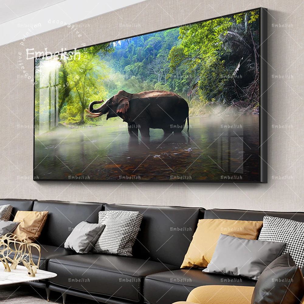 Embelish Wild Elephants In The Forest Landscape HD Canvas Paintings For Living Room Modern Home Decor Wall Art Picture Posters
Embelish Wild Elephants In The Forest Landscape HD Canvas Paintings For Living Room Modern Home Decor Wall Art Picture Posters