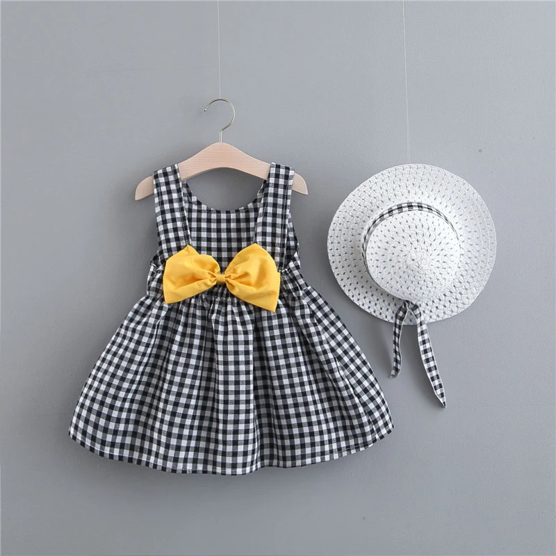 Baby Girl Dress Print Plaid Bow Summer Princess Party Dress Infant Toddler Clothes Newborn Baby Dress+Hat 2pcs Kids Clothing Set
Baby Girl Dress Print Plaid Bow Summer Princess Party Dress Infant Toddler Clothes Newborn Baby Dress+Hat 2pcs Kids Clothing Set