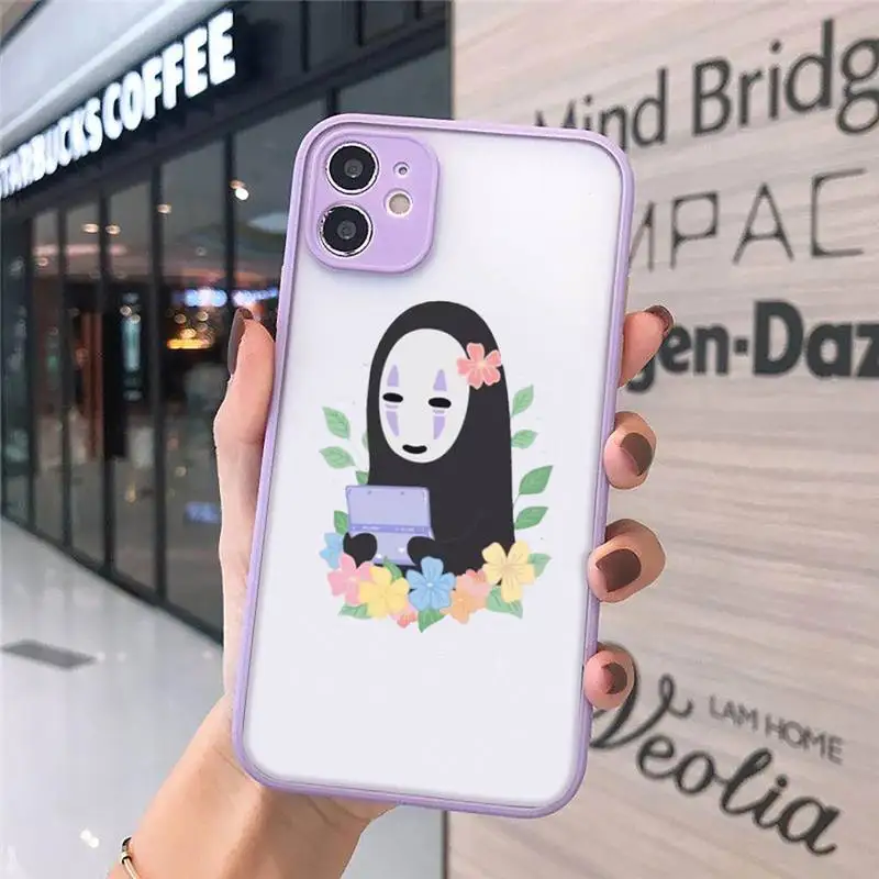 Spirited Away Faceless man funny Phone Cases Matte Transparent for iPhone 7 8 11 12 s mini pro X XS XR MAX Plus cover funda
Spirited Away Faceless man funny Phone Cases Matte Transparent for iPhone 7 8 11 12 s mini pro X XS XR MAX Plus cover funda