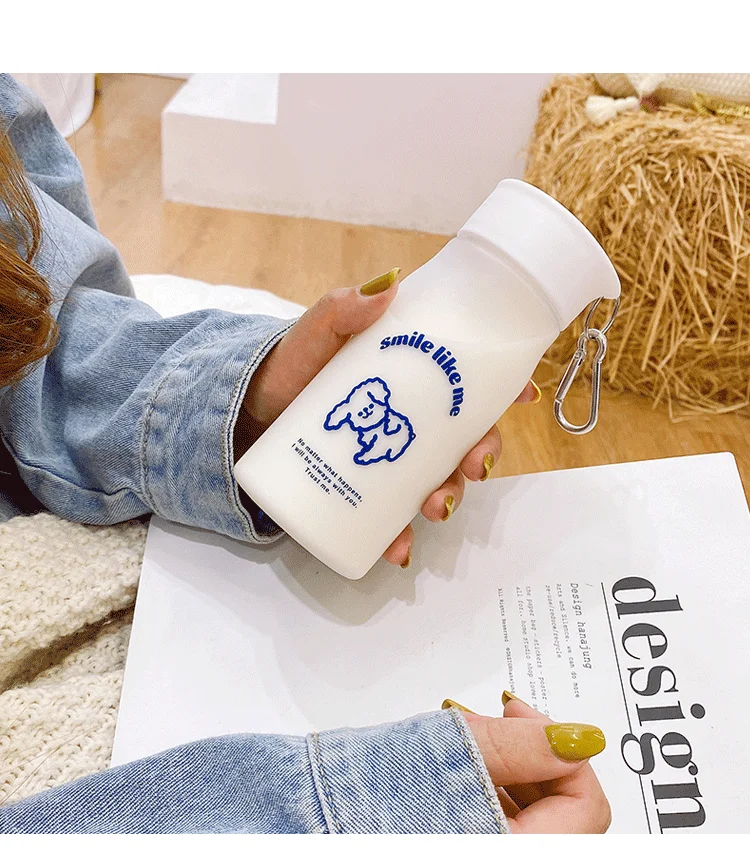 New 500ml Transparent Frosted Water Cup Creative Light and Cute Cup Men and Women Fashion Portable Plastic Cup
New 500ml Transparent Frosted Water Cup Creative Light and Cute Cup Men and Women Fashion Portable Plastic Cup