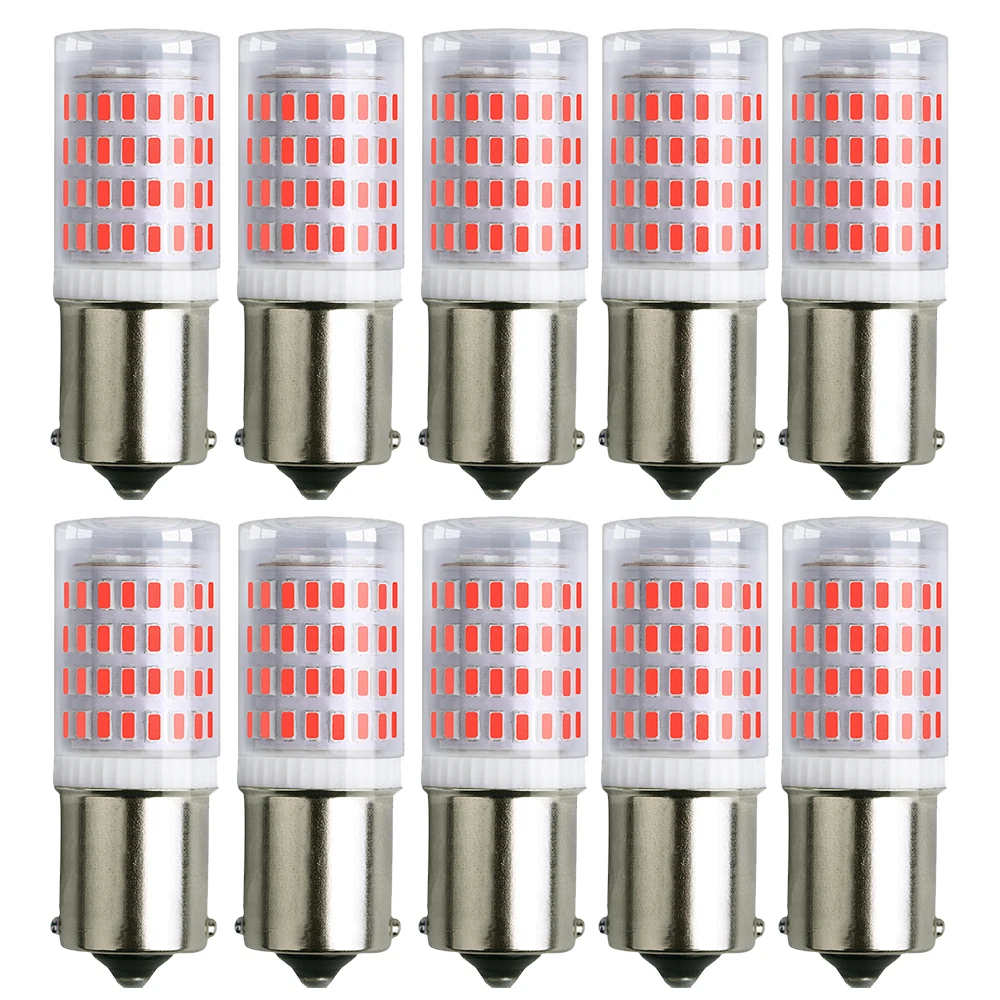 10X Signal Lamp P21w Led Ba15s 1156 BAY15D P21/5W 1157 Bulb 3014 80SMD 1500LM Turn Brake Backup Light 12V White Red Amber 6000k
10X Signal Lamp P21w Led Ba15s 1156 BAY15D P21/5W 1157 Bulb 3014 80SMD 1500LM Turn Brake Backup Light 12V White Red Amber 6000k