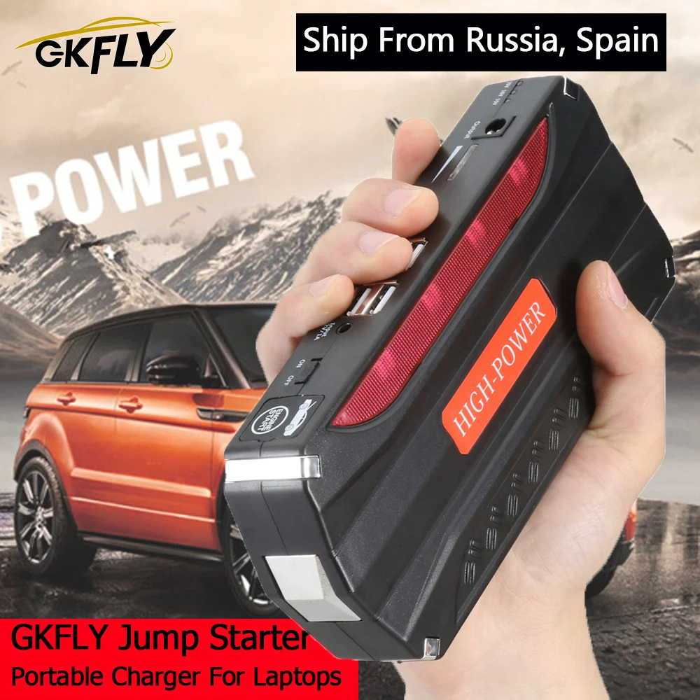 GkFLY Jump Starter Cables Emergency Large Battery Booster Auto starting Device Systems Power Bank LED For Motorcycle And Cars
GkFLY Jump Starter Cables Emergency Large Battery Booster Auto starting Device Systems Power Bank LED For Motorcycle And Cars