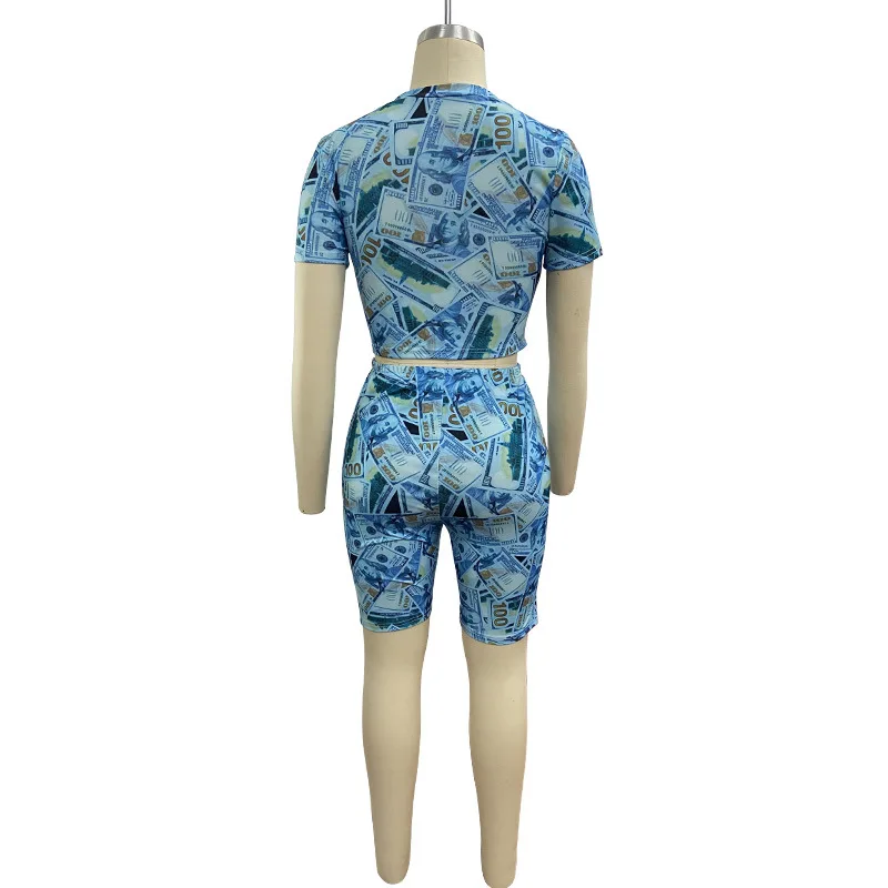 ZOOEFFBB Fashion Print Two Piece Set Women Tracksuit Summer Clothes Crop Top and Biker Shorts Suits Lounge Wear Matching Sets
ZOOEFFBB Fashion Print Two Piece Set Women Tracksuit Summer Clothes Crop Top and Biker Shorts Suits Lounge Wear Matching Sets