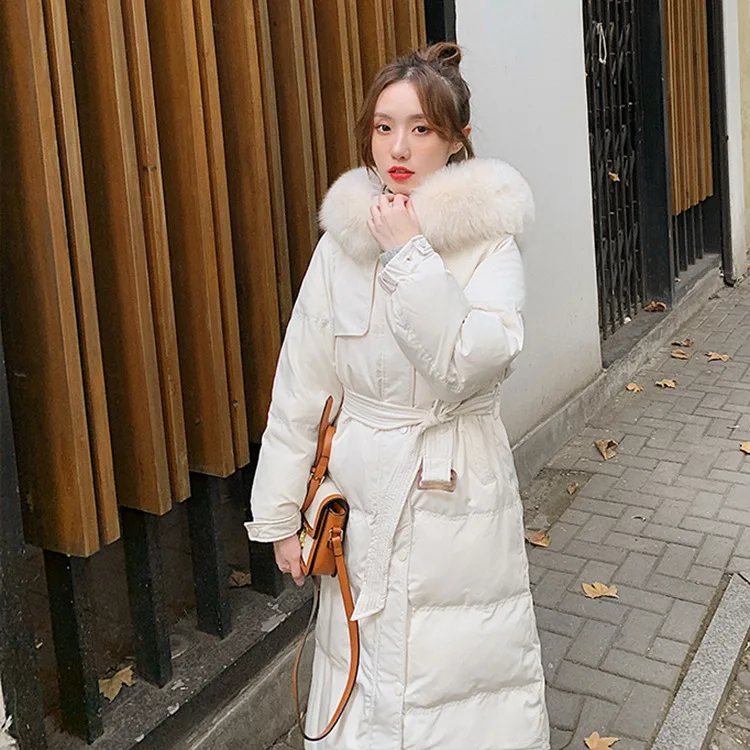 New Fashion Casual Real Fox Big Fur Collar White Duck Down Long Womens Winter Clothes Down Jacket Coat
New Fashion Casual Real Fox Big Fur Collar White Duck Down Long Womens Winter Clothes Down Jacket Coat
