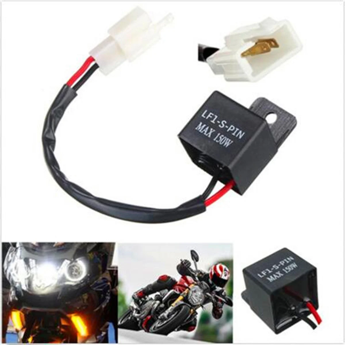 Motorcycle 2-Pin LED Flasher Relay Turn Signal Rate Control Blinker Relay Max 150W
Motorcycle 2-Pin LED Flasher Relay Turn Signal Rate Control Blinker Relay Max 150W