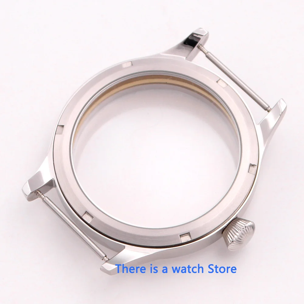 Corgeut 45mm Sapphire Glass watch case fit ETA 6497 6498 ST36 Hand Winding Movement mechanical Mens Watches Parts
Corgeut 45mm Sapphire Glass watch case fit ETA 6497 6498 ST36 Hand Winding Movement mechanical Mens Watches Parts