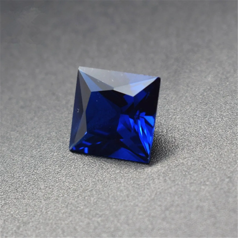 

Brilliant Blue Spinel Square Faceted Gemstone Princess Cut Blue Spinel Gem Multiple Sizes to Choose GL33