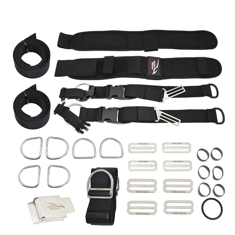KEEP DIVING Scuba Diving Backplate Harness Set BCD Ultralight Backplane Accessories Crotch Strap Weight Belt Dive Accessories
KEEP DIVING Scuba Diving Backplate Harness Set BCD Ultralight Backplane Accessories Crotch Strap Weight Belt Dive Accessories