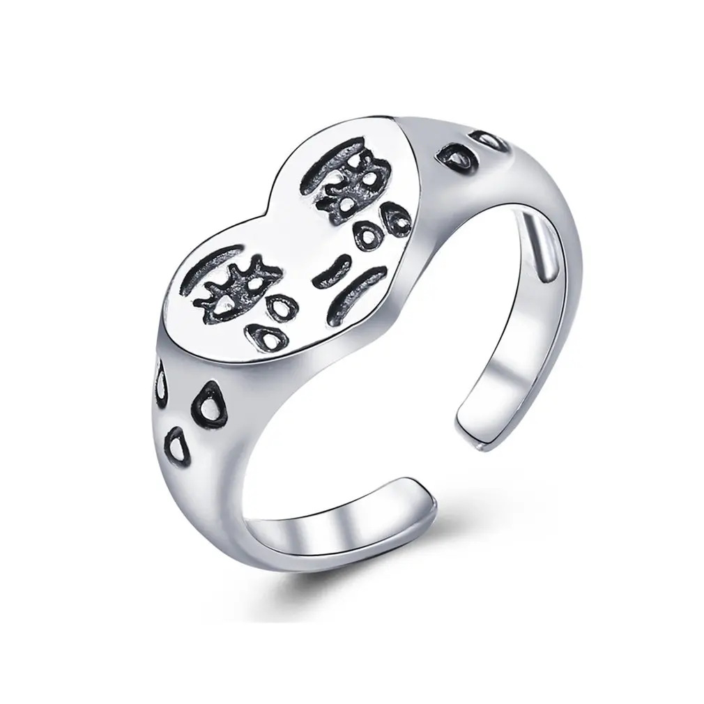 Ring For Women Girls Charm Smile Fashion Men Jewelry Vintage Ancient Silver Color Happy Smiling Punk Hip Hop Adjustable Boho
Ring For Women Girls Charm Smile Fashion Men Jewelry Vintage Ancient Silver Color Happy Smiling Punk Hip Hop Adjustable Boho
