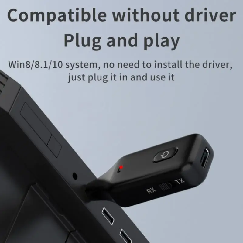 USB Bluetooth-совместимый трансмиттер 5 1 приемник Поддержка двухсторонней передачи