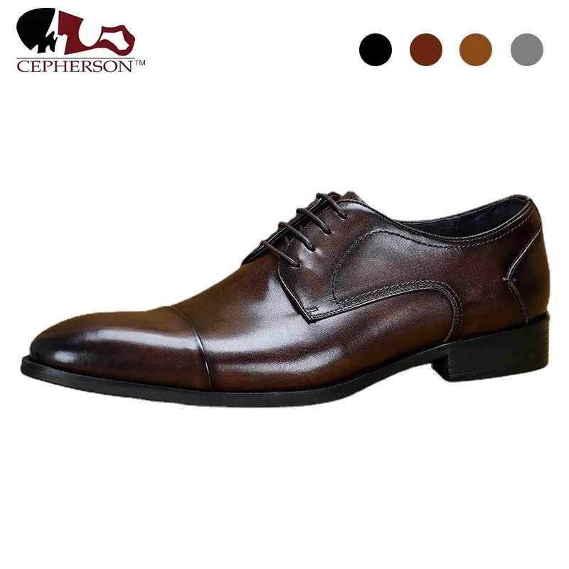 Derby Bridegroom Dress Formal Office Best Men Black Shoes Original Casual Business Designer Shoes Genuine Leather
Derby Bridegroom Dress Formal Office Best Men Black Shoes Original Casual Business Designer Shoes Genuine Leather