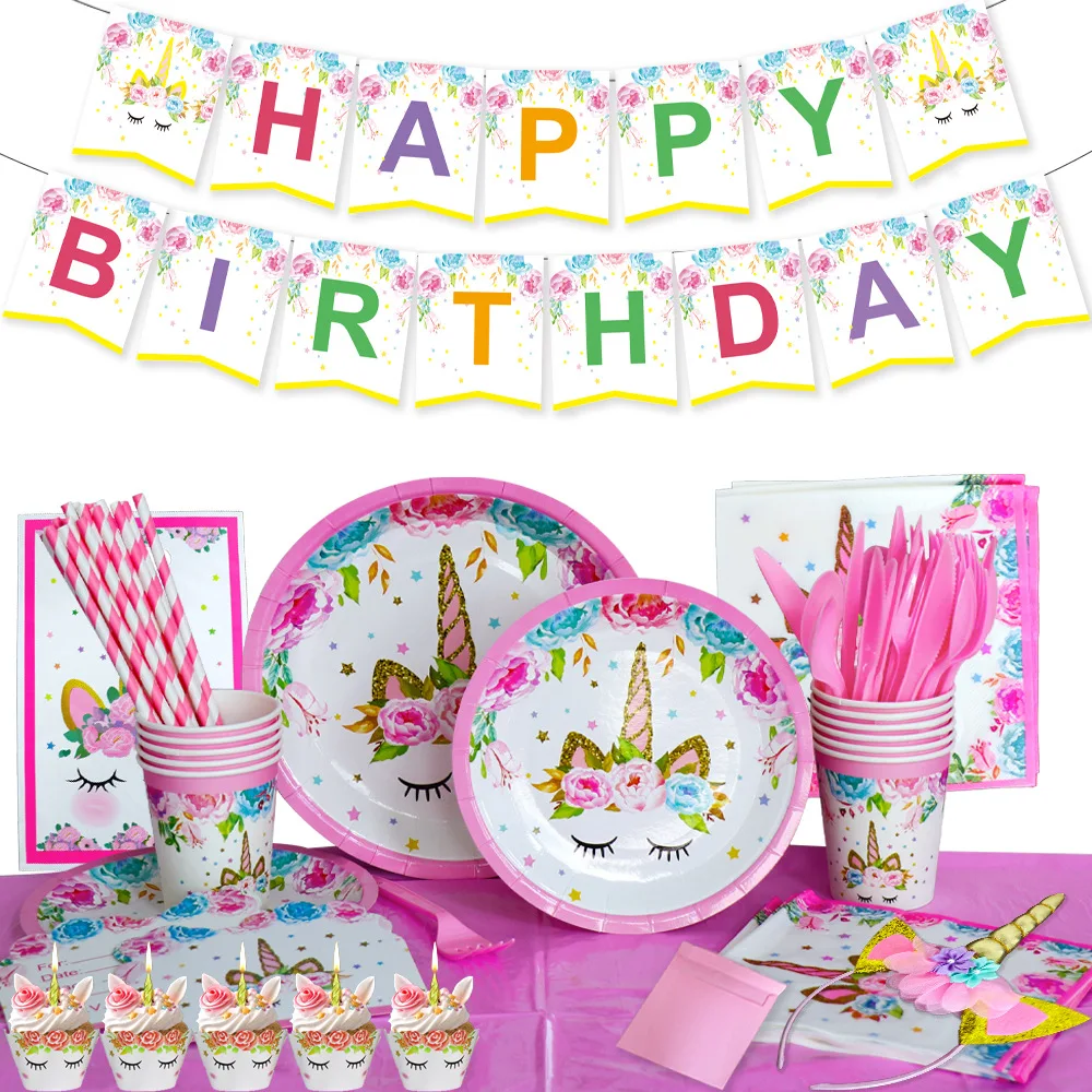 Unicorn Decoration Birthday Party Decor Kids Unicorn Disposable Tableware Set Baby Shower Girl Birthday Party Supplies
Unicorn Decoration Birthday Party Decor Kids Unicorn Disposable Tableware Set Baby Shower Girl Birthday Party Supplies