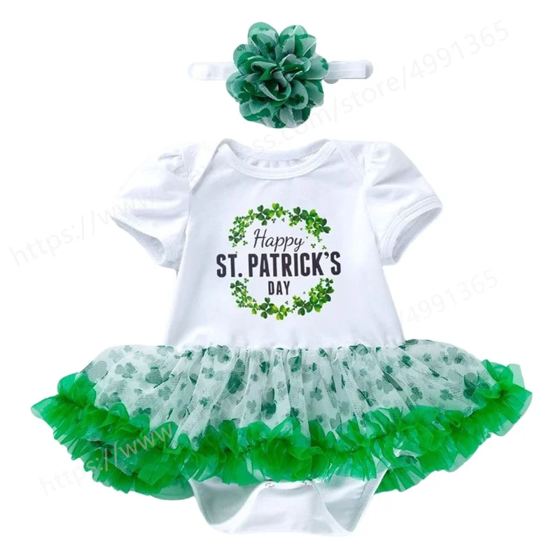 Toddler Baby Girls St.Patrick's Day Outfit Shamrocks Bodysuit Tutu Skirt Headband Spring Clothes Set
Toddler Baby Girls St.Patrick's Day Outfit Shamrocks Bodysuit Tutu Skirt Headband Spring Clothes Set