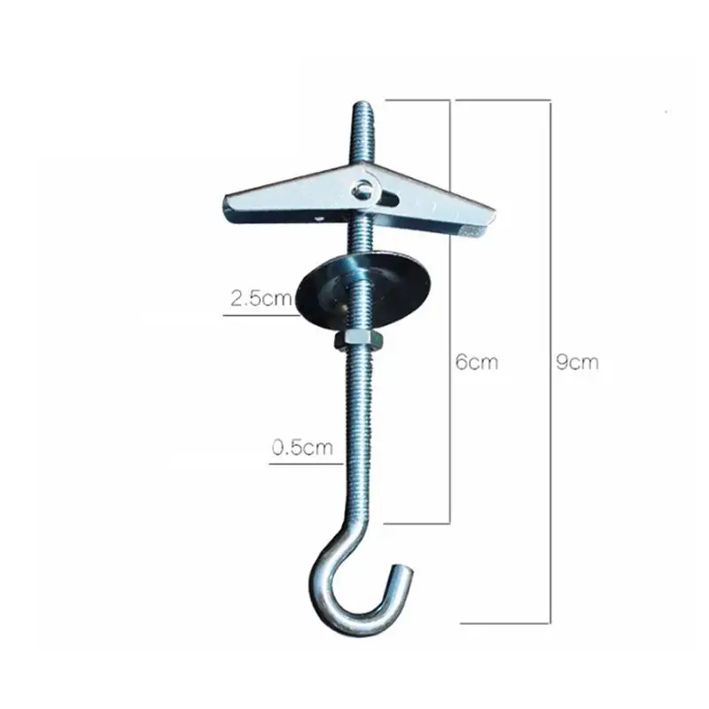10 Pcs M5 10KG Carbon Steel Plasterboard Ceiling Wall Spring Toggle Hook Bolts Hanger Wall Fixing Anchors Hook
10 Pcs M5 10KG Carbon Steel Plasterboard Ceiling Wall Spring Toggle Hook Bolts Hanger Wall Fixing Anchors Hook