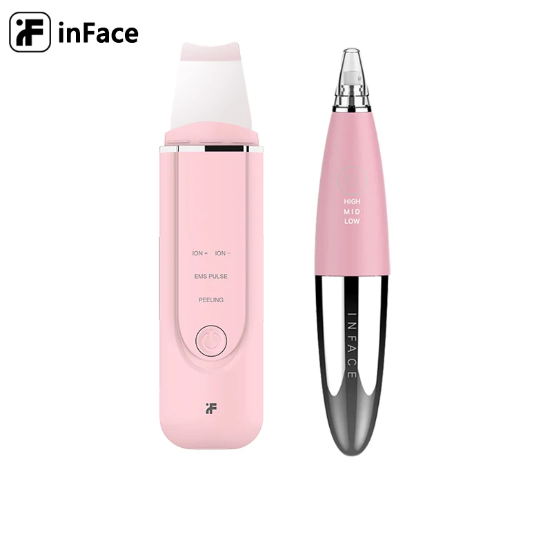 InFace Ultrasonic Skin Scrubber Vacuum Blackhead Remover Facial Pore Cleaner Face Skin Ion Skin Blackhead Suction Machine Clean
InFace Ultrasonic Skin Scrubber Vacuum Blackhead Remover Facial Pore Cleaner Face Skin Ion Skin Blackhead Suction Machine Clean