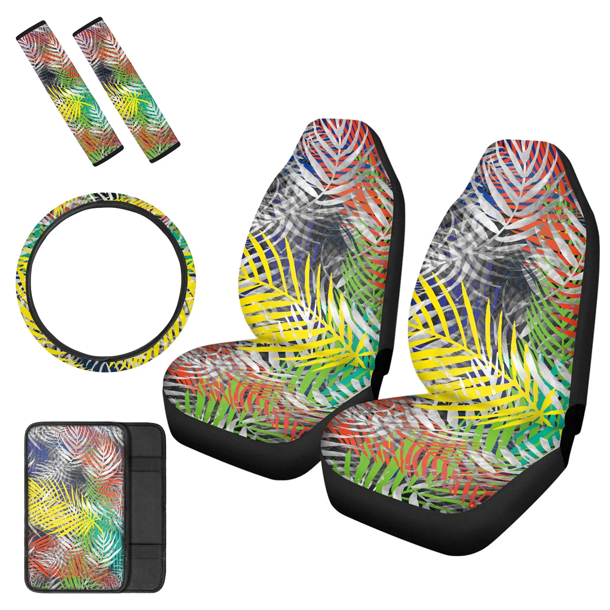 PinUp Angel Tropical Leaf Printed Car Seat Cushions Universal Car Seatbelt Pads Durable Car Steering Wheel Covers Auto Armrest
PinUp Angel Tropical Leaf Printed Car Seat Cushions Universal Car Seatbelt Pads Durable Car Steering Wheel Covers Auto Armrest