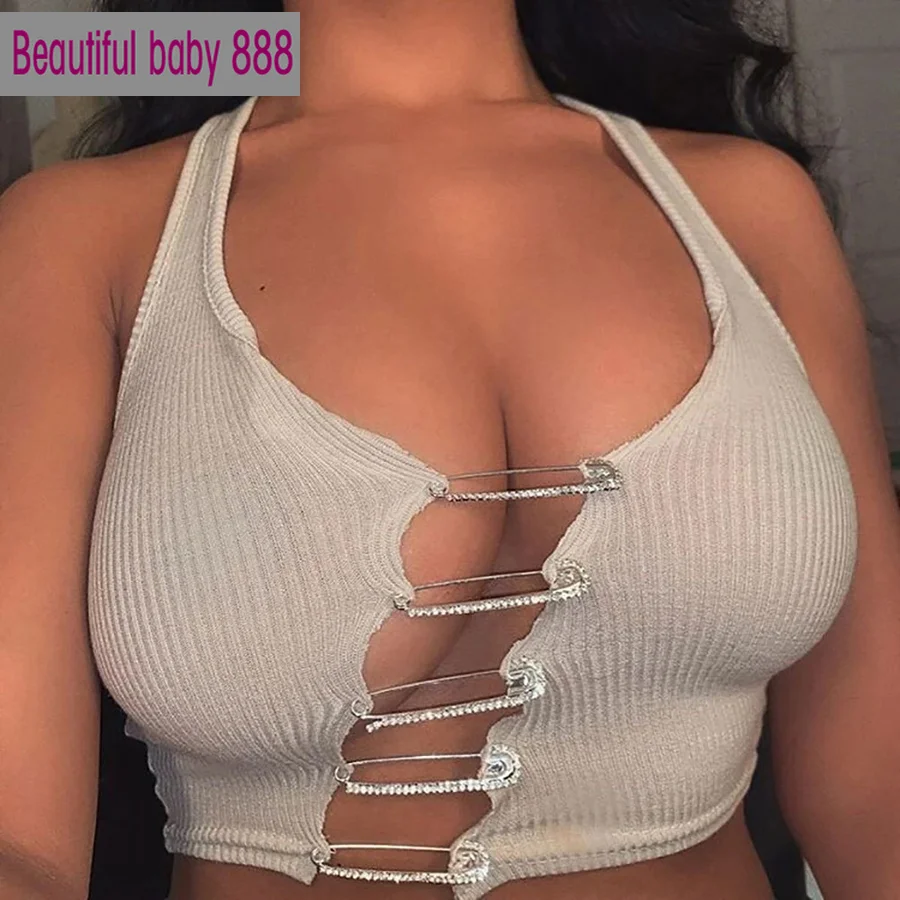 Meqeiss new halter hollow out tank top street fashion Basic knitting camisole female Low chest sleeveless club party crop top
Meqeiss new halter hollow out tank top street fashion Basic knitting camisole female Low chest sleeveless club party crop top