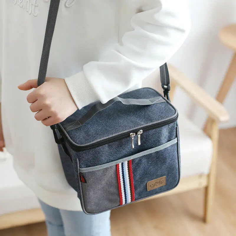 Large Portable Cool Lunch Bag Insulated Thermal Cooler For Food Drink Picnic Storage Box /BY | Багаж и сумки