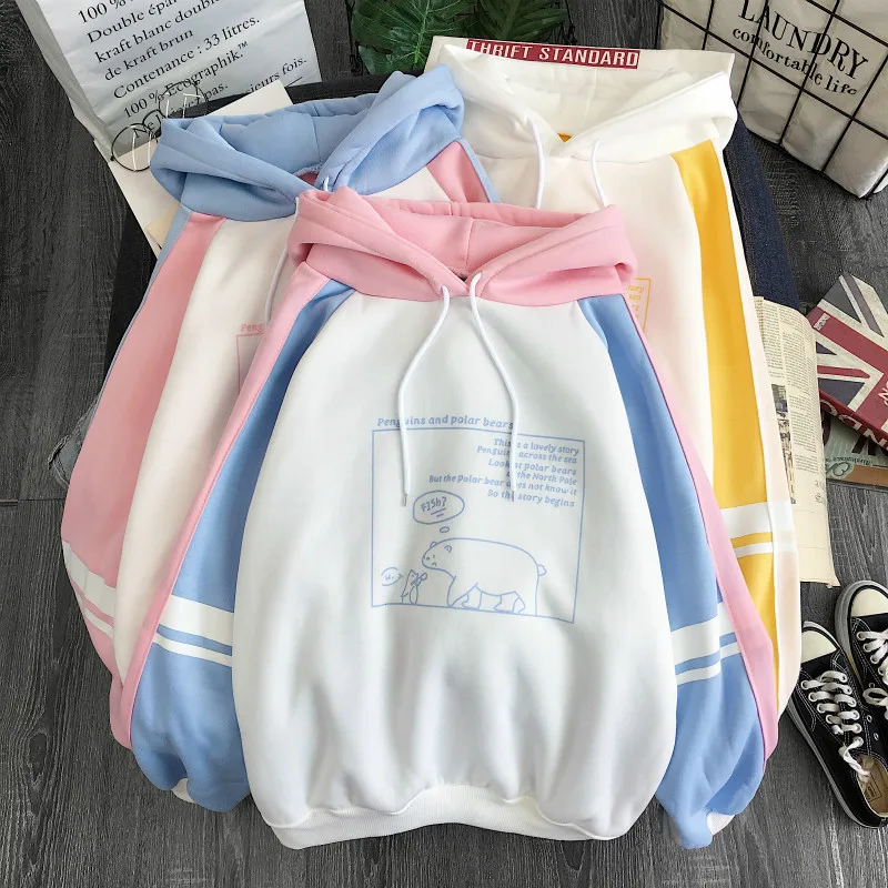 Hoodies Plus Velvet Sweatshirts Hooded Harajuku Autumn Winter Vintage Korean Pullovers Student Women Plus velvet Sweatshirts
Hoodies Plus Velvet Sweatshirts Hooded Harajuku Autumn Winter Vintage Korean Pullovers Student Women Plus velvet Sweatshirts