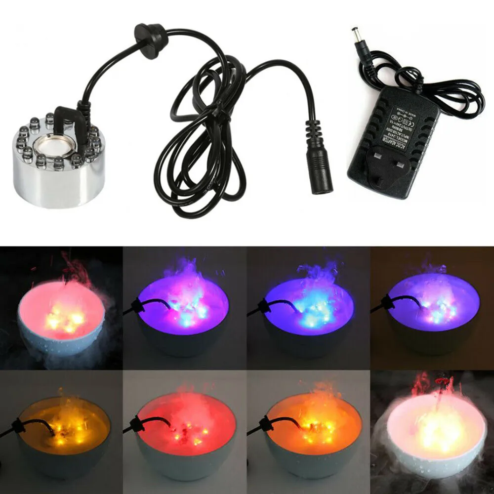 12 LED Humidifier Ultrasonic Mist Maker Industrial Incubator 24V Nebulizer Atomizer Head Fogger Atomizer Pond Fog Decor
12 LED Humidifier Ultrasonic Mist Maker Industrial Incubator 24V Nebulizer Atomizer Head Fogger Atomizer Pond Fog Decor
