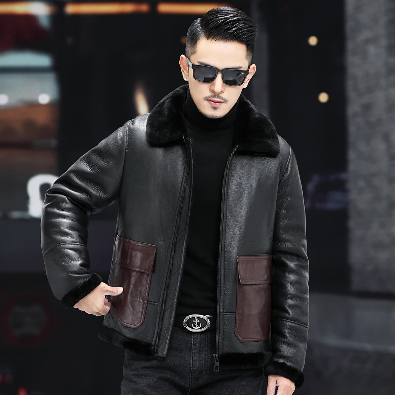 2021 Winter Natural Fur Jacket Men Genuine Leather Coat Short Warm Thick Fashion Jackets Men's Clothing Chaquetas Hombre WPY4485
2021 Winter Natural Fur Jacket Men Genuine Leather Coat Short Warm Thick Fashion Jackets Men's Clothing Chaquetas Hombre WPY4485
