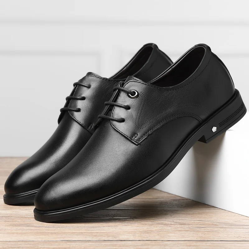 Туфли мужские классические, натуральная кожа, свадебные, деловые, пригодные для носки, повседневная обувь, черные 
Туфли мужские классические, натуральная кожа, свадебные, деловые, пригодные для носки, повседневная обувь, черные