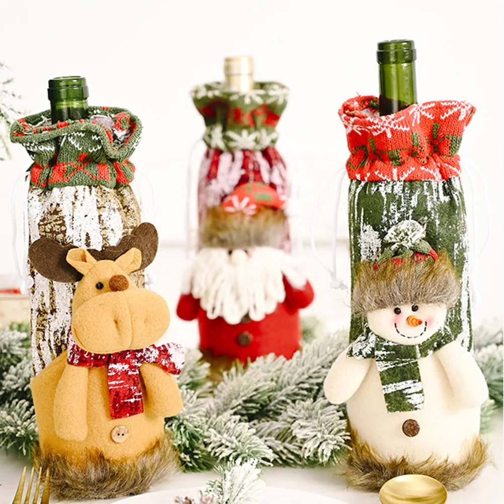 1pcs Christmas Sweater Wine Bottle Cover, Santa Clause, Snowman Drawstring Bags, Wine Bottle Dress Xmas Party Decorations
1pcs Christmas Sweater Wine Bottle Cover, Santa Clause, Snowman Drawstring Bags, Wine Bottle Dress Xmas Party Decorations