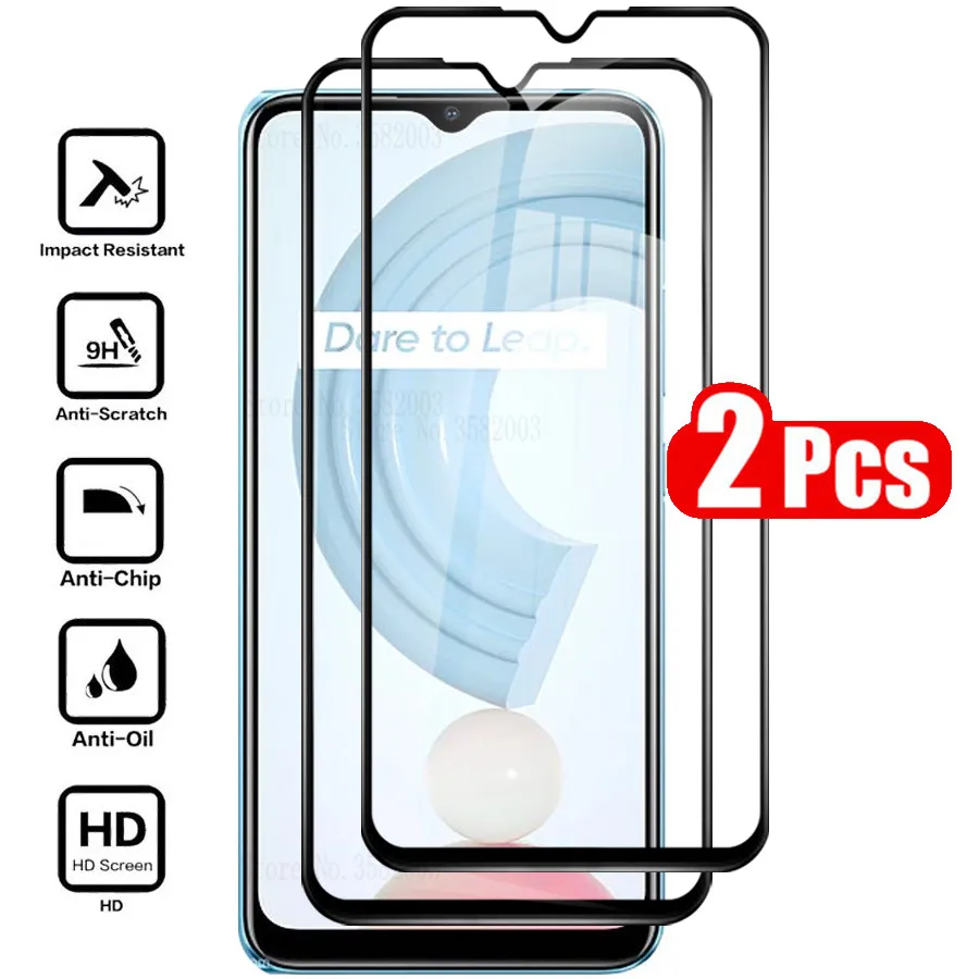 2Pcs Full Cover Tempered Glass for Realme C21 C 21 21C Realmi 6.5'' Screenprotector protective Film Global Version realmy c21 HD 
2Pcs Full Cover Tempered Glass for Realme C21 C 21 21C Realmi 6.5'' Screenprotector protective Film Global Version realmy c21 HD